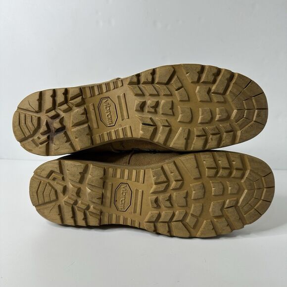 Military Lace Up Combat Boots Mens Sz 9.5 Hot Weather Desert Tan Suede Tactical - Picture 7 of 16